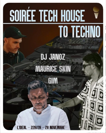 Soir&eacute;e Tech House Techno